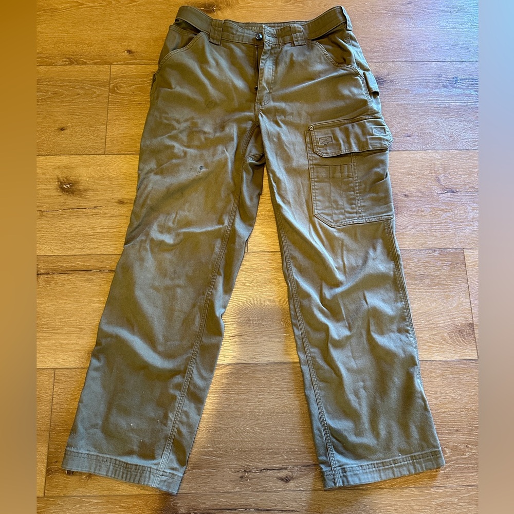 Duluth Trading Cool Max Flex Firehose Pants Green Size 32 x 32
